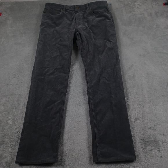 Polo Ralph Lauren Jeans Mens 34x30 Gray Corduroy Straight Preppy - Picture 1 of 8